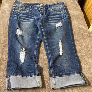 Almost Famous size11 junior crop jeans with cuff